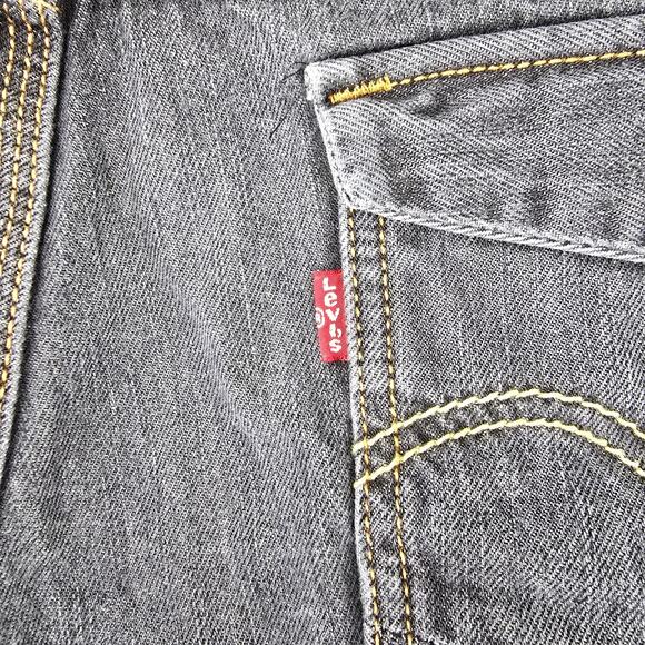 Levis 569 Jeans Mens 33x32 (Fits 34x29) Gray Loose Straight Fit Flap Pocket - Picture 10 of 16